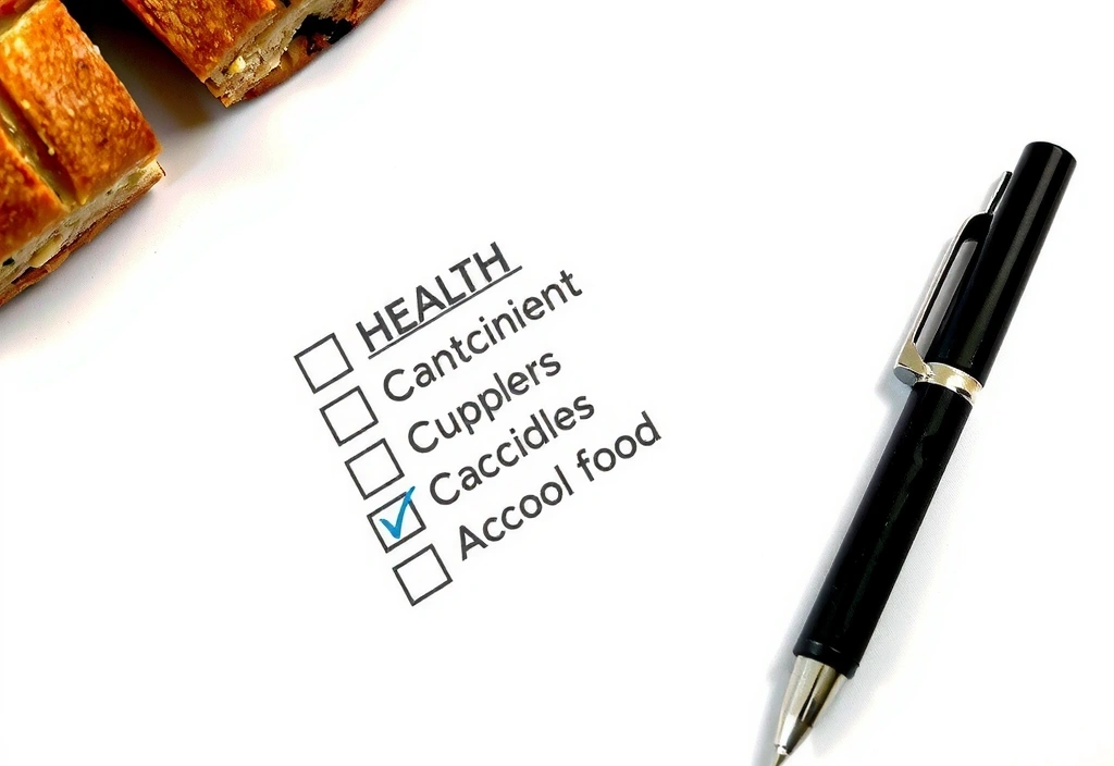 Handgeschriebene Checkliste mit Stift